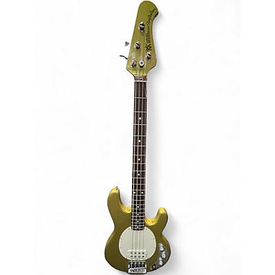 Used Ernie Ball Music Man Classic Stingray 2 EQ Aztec Gold Electric Bass Guitar
