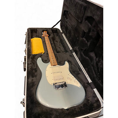 Used Ernie Ball Music Man Cutlass Ice Blue Metallic Solid Body Electric Guitar