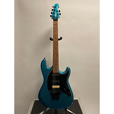 Ernie Ball Music Man Used Ernie Ball Music Man Cutlass Ocean Sparkle Solid Body Electric Guitar