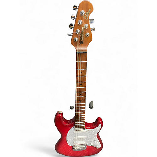 Used Ernie Ball Music Man Cutlass Trans Red Solid Body Electric Guitar Trans Red