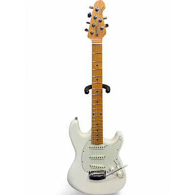 Used Ernie Ball Music Man Cutlass White Solid Body Electric Guitar