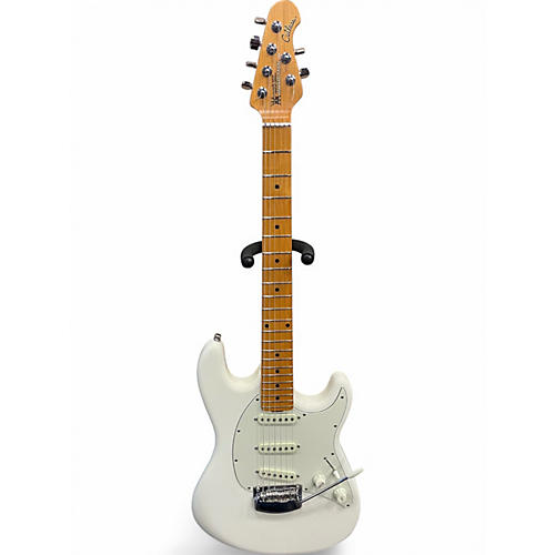 Used Ernie Ball Music Man Cutlass White Solid Body Electric Guitar White