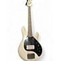 Used Ernie Ball Music Man DARK RAY 5 Black and White Electric Bass Guitar Black and White