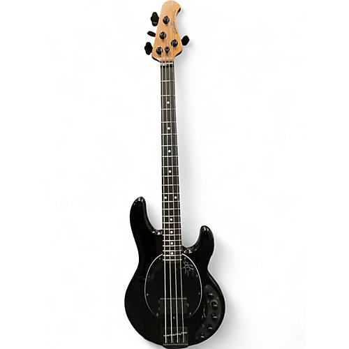 Used Ernie Ball Music Man DARK RAY BLACK Electric Bass Guitar BLACK