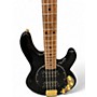 Used Ernie Ball Music Man JACKPOT HH STINGRAY  BLACK AND GOLD Electric Bass Guitar BLACK AND GOLD