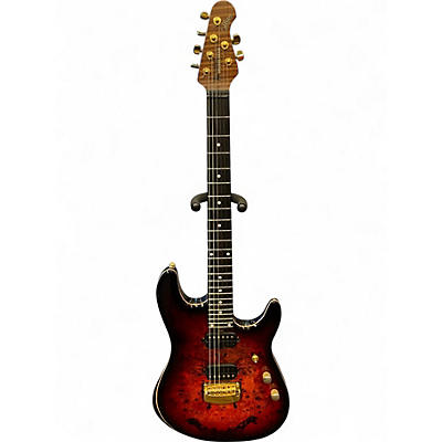 Used Ernie Ball Music Man JASON RICHARDSON ARTIST SERIES CUTLASS Rorschach Red Solid Body Electric Guitar