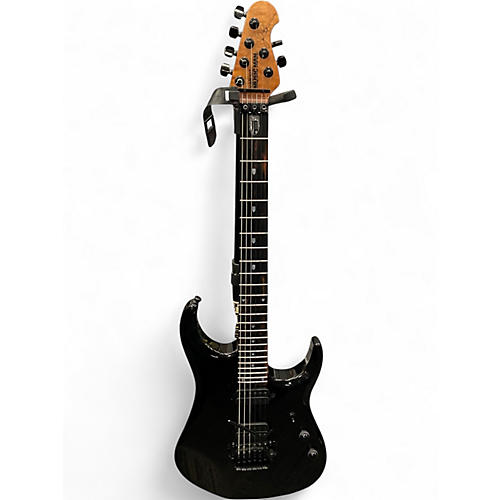 Used Ernie Ball Music Man JP16 John Petrucci Signature Family Reserve Black Sparkle Solid Body Electric Guitar Black Sparkle
