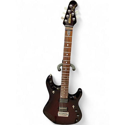 Used Ernie Ball Music Man JP6 John Petrucci PIEZO Crimson Red Burst Solid Body Electric Guitar Crimson Red Burst