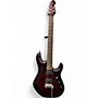 Used Ernie Ball Music Man JP6 John Petrucci Signature Dark Red Solid Body Electric Guitar Dark Red