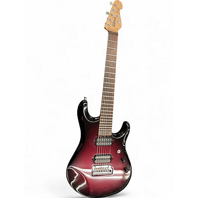 Used Ernie Ball Music Man JP7 Pearl Red Burst Solid Body Electric Guitar