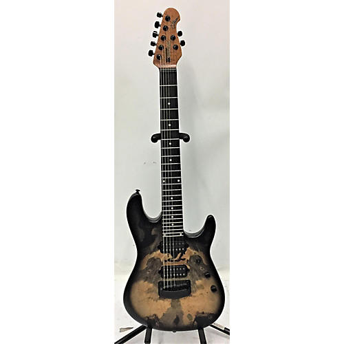 Ernie Ball Music Man Used Ernie Ball Music Man Jason Richardson Cutlass 7 Maple Burl Solid Body Electric Guitar maple burl