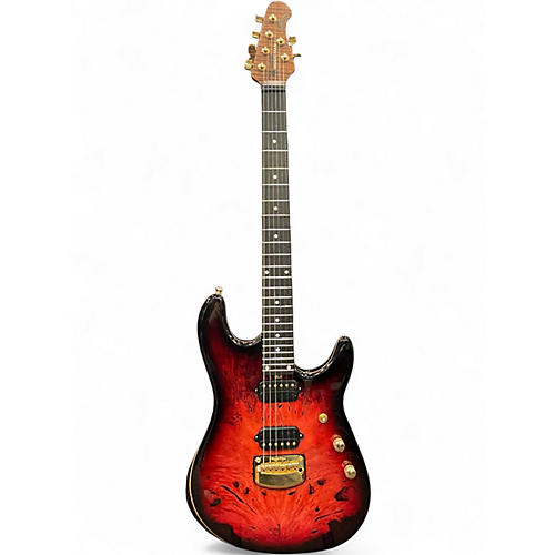 Used Ernie Ball Music Man Jason Richardson Cutlass Rorschach Red Solid Body Electric Guitar Rorschach Red