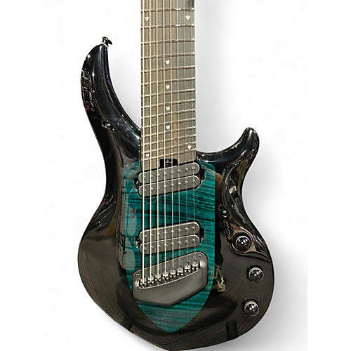 Used Ernie Ball Music Man John Petrucci Majesty 8 Emerald Sky Solid Body Electric Guitar Emerald Sky