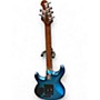 Used Ernie Ball Music Man L4 BLUE Solid Body Electric Guitar BLUE