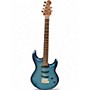 Used Ernie Ball Music Man L4 Blue Solid Body Electric Guitar Blue