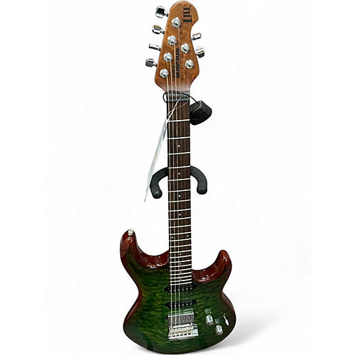 Used Ernie Ball Music Man LIII HSS QUILT TOP LUSCIOUS GREEN Solid Body Electric Guitar LUSCIOUS GREEN