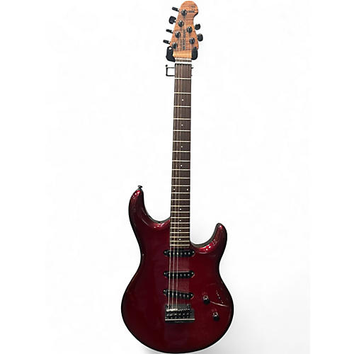 Used Ernie Ball Music Man LUKE 4 Candy Apple Red Metallic Solid Body Electric Guitar Candy Apple Red Metallic