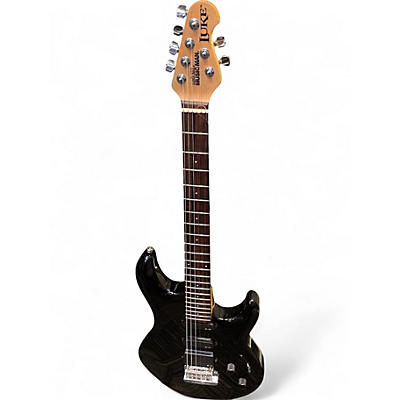 Used Ernie Ball Music Man Luke II signature Black Solid Body Electric Guitar