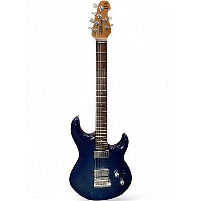 Used Ernie Ball Music Man Luke III Blue Solid Body Electric Guitar