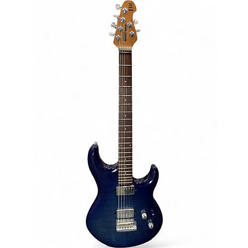 Used Ernie Ball Music Man Luke III Blue Solid Body Electric Guitar Blue
