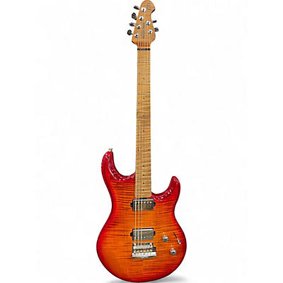 Used Ernie Ball Music Man Luke III Custom order Quilted Lava Flow Solid Body Electric Guitar