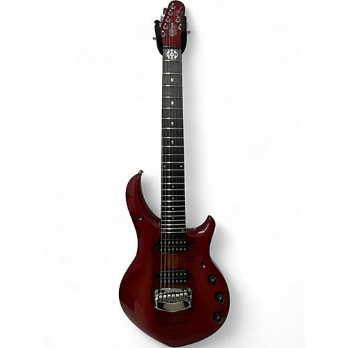Used Ernie Ball Music Man Majesty 7 Crimson Red Trans Solid Body Electric Guitar Crimson Red Trans