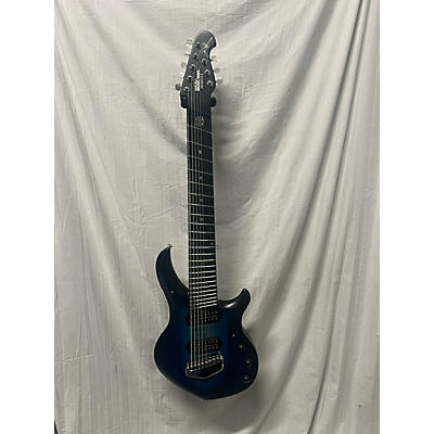 Ernie Ball Music Man Used Ernie Ball Music Man Majesty 8 Blue Silk Solid Body Electric Guitar