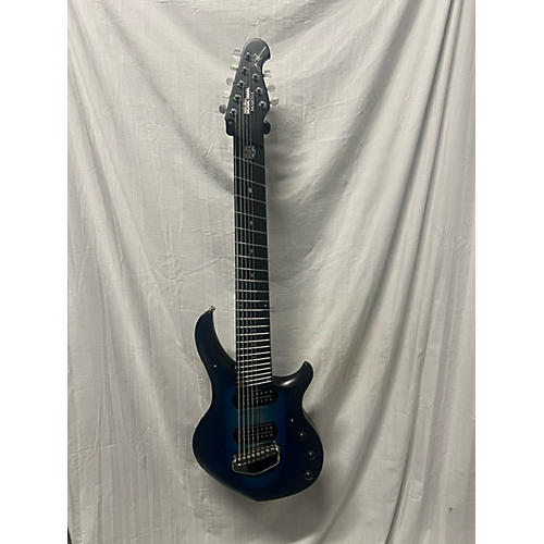 Ernie Ball Music Man Used Ernie Ball Music Man Majesty 8 Blue Silk Solid Body Electric Guitar Blue Silk