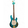 Used Ernie Ball Music Man RETRO STINGRAY 70S SPARKLE GREEN  Electric Bass Guitar SPARKLE GREEN