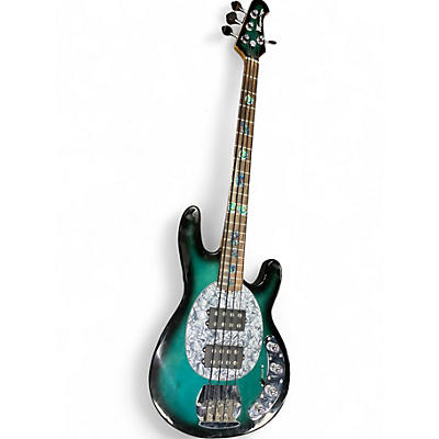 Used Ernie Ball Music Man SABRE BASS Ocean Blue Burst Electric Bass Guitar