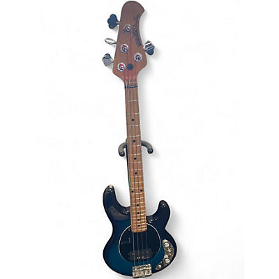 Used Ernie Ball Music Man SHORT SCALE STINGRAY Blue Electric Bass Guitar