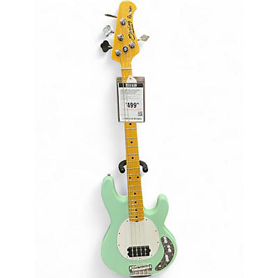 Used Ernie Ball Music Man STINGRAY 34 Surf Green Electric Bass Guitar