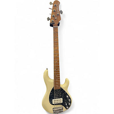 Used Ernie Ball Music Man STINGRAY 5 30TH ANNIVERSARY Antique White Electric Bass Guitar