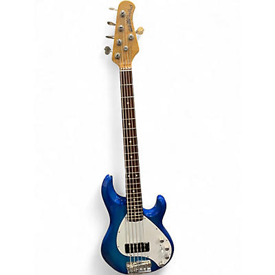 Used Ernie Ball Music Man STINGRAY 5 H Blue Burst Electric Bass Guitar