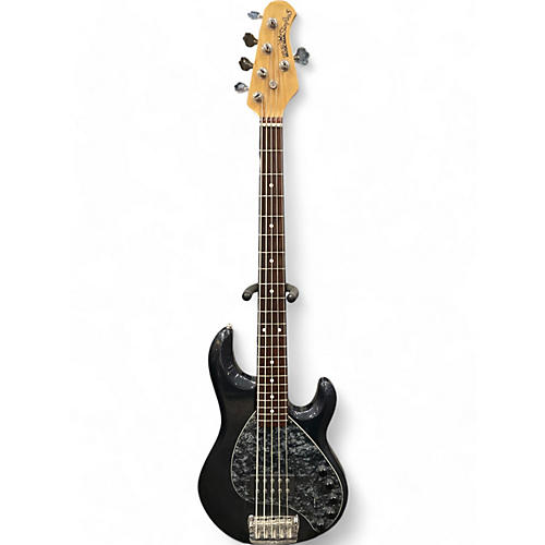 Ernie Ball Music Man Used Ernie Ball Music Man STINGRAY 5 PIEZO Black Sparkle Electric Bass Guitar Black Sparkle