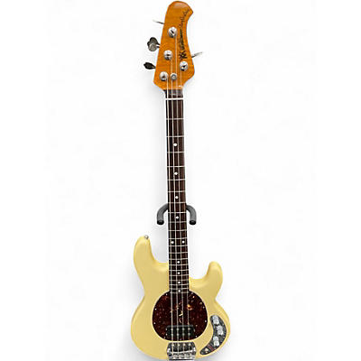 Used Ernie Ball Music Man STINGRAY CLASSIC Vintage White Electric Bass Guitar
