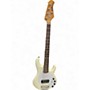 Used Ernie Ball Music Man STINGRAY5 WHITE SPARKLE Electric Bass Guitar WHITE SPARKLE