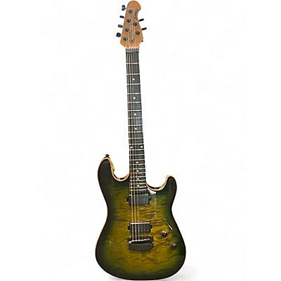 Used Ernie Ball Music Man Sabre Green Solid Body Electric Guitar