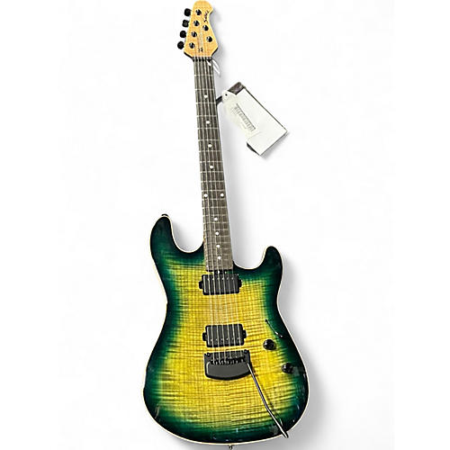 Used Ernie Ball Music Man Sabre HH Green Solid Body Electric Guitar Green