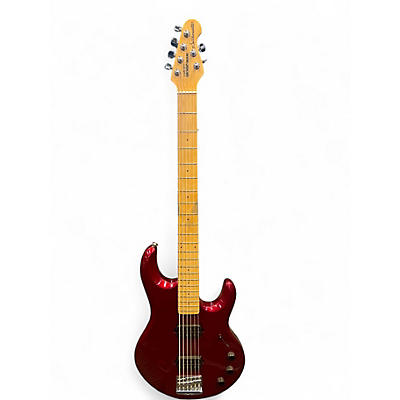 Used Ernie Ball Music Man Silhouette Bass RED Solid Body Electric Guitar