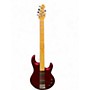 Used Ernie Ball Music Man Silhouette Bass RED Solid Body Electric Guitar RED