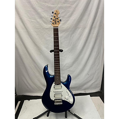 Ernie Ball Music Man Used Ernie Ball Music Man Silhouette Standard Blue Solid Body Electric Guitar