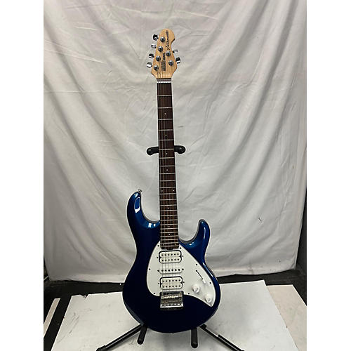 Ernie Ball Music Man Used Ernie Ball Music Man Silhouette Standard Blue Solid Body Electric Guitar Blue