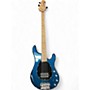 Used Ernie Ball Music Man Sterling 4 String Blue Electric Bass Guitar Blue