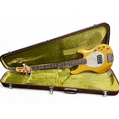 Used Ernie Ball Music Man Sterling 4 String Metallic Gold Electric Bass Guitar