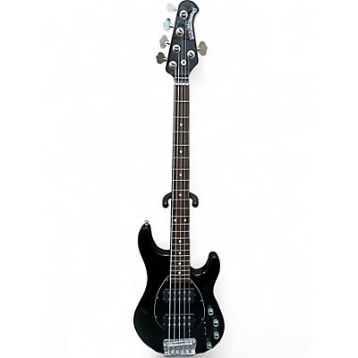 Used Ernie Ball Music Man Sterling 5 String Black Electric Bass Guitar