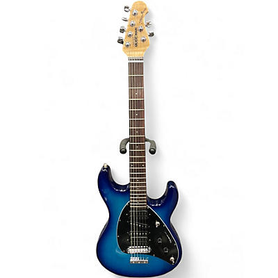 Used Ernie Ball Music Man Steve Morse Signature HT Blue Burst Solid Body Electric Guitar