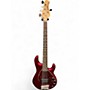 Used Ernie Ball Music Man Sting Ray 5 Trans Crimson Red Electric Bass Guitar Trans Crimson Red