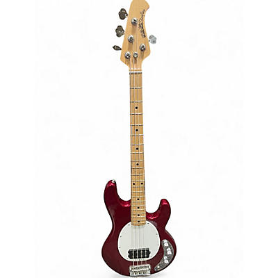 Used Ernie Ball Music Man StingRay 2 EQ H Candy Apple Red Electric Bass Guitar