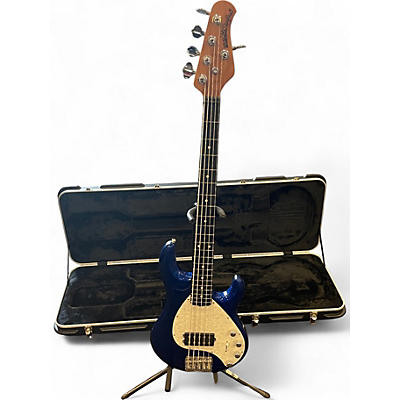 Used Ernie Ball Music Man StingRay 5 Special H TEKTONIC BLUE Electric Bass Guitar